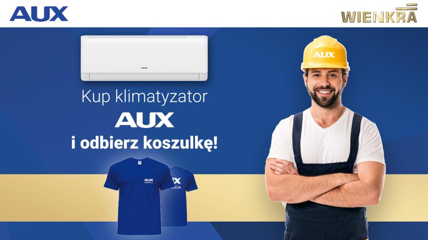 Kup klimatyzator AUX i odbierz praktyczną koszulkę!