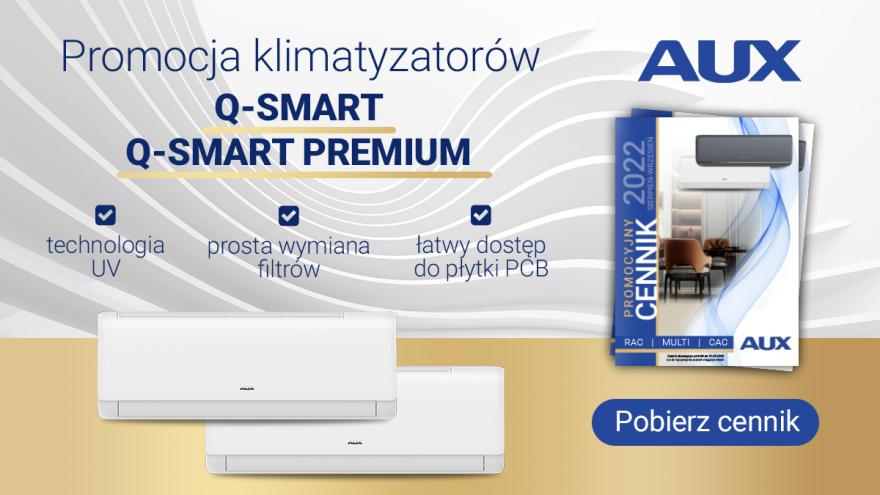Promocja klimatyzatorów pokojowych AUX Q-Smart