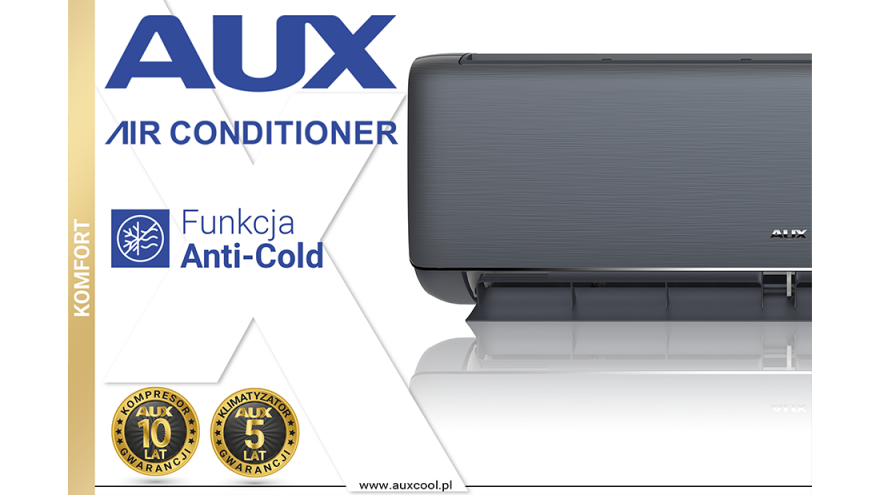 ❄️Co wyróżnia klimatyzatory AUX? - Funkcja Anti-Cold
