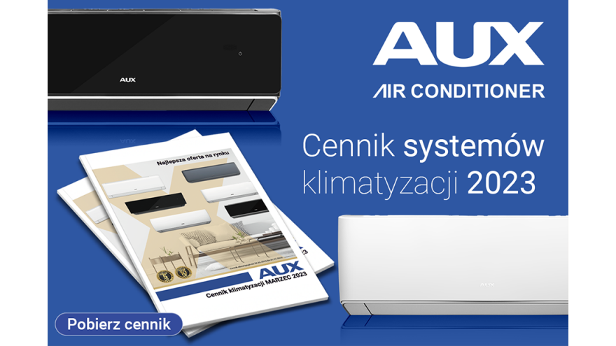 Nowy cennik systemów klimatyzacji AUX