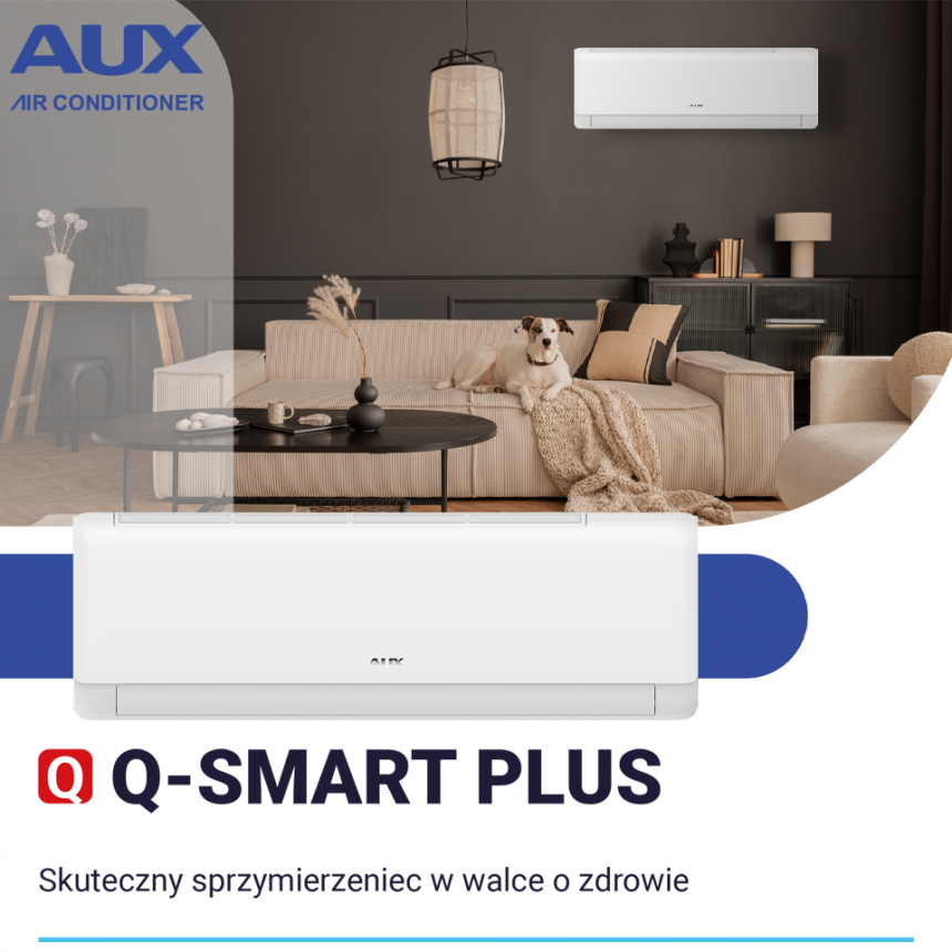 Klimatyzator AUX Q-Smart Plus - Twój skuteczny sprzymierzeniec w walce o zdrowie!